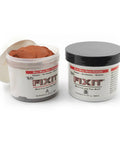 Two-Part Repair Compound For Patching Sealing Filling And Restoration, Self-Hardening Waterproof Modeling Putty, 1 Pound, Terracotta Color, Durable DIY Patch And Repair Kit For Home And Projects; open jar and sealed jar