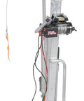 Professional Grade Heavy Duty Winch Operated Truck Jib Crane Built Solid Galvanized Steel Finish For Shop Floors with 2500 lbs winch