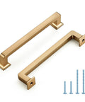 10 Pack 5 Inch Champagne Bronze Cabinet Handles Center To Center 5 Inch Solid Zinc Alloy Pulls For Kitchen Cupboards