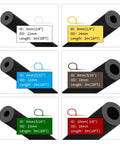 Diagram showing Matte Black Silicone Vacuum Hose Kit 10 Ft With 6 Pieces And 12 Sizes Includes All The Right Sizes For Vacuum Lines