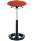 Twixt Active Seating Orange For All Day Move And Better Posture With Ergonomic Support Flexible Ring Under Base Lets You Tilt The Seat