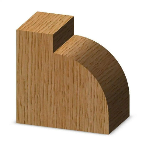 One Half Inch Shank Roundover Bit With Three Quarter Inch Radius Two Inch Diameter One Inch Cutting Length for woodworking edges