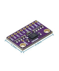 9DOF Sensor Module With BNO080 BNO085 For DIY Robotics And Embedded Projects Ultra Accurate 9 Axis IMU With Gyro Accelerometer And Magnetometer I2C And UART Compatible Ideal For Drones Wearables And Prototyping, purple 25.8 x 15.5 mm board