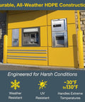 Hardcore Bollard Covers Fit Eight Inch Posts Fifty Six Inches Tall Chunky Hdpe Sleeve Takes On Rough Weather Zero Paint Needed Beefy Outdoor Post Sleeves Keep Your Yard Looking Crisp, shown in all-weather HDPE construction.