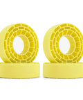 Silicone Rubber Inserts For 62-64mm Outer Diameter By 22-24mm Width In 1.0 Inch Yellow RC Crawler Tire Inserts Compatible With 64x24mm T1011