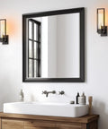 Set Of 2 Black Outdoor Wall Sconces 11 Inch Matte Finish Vintage Style Vanity Lighting For Porch Hallway Living Room Or Bedroom