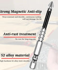 Top Tier Magnetic Drill Bit Kit With Shockproof S2 Alloy Steel Screwdriver Bits And Non Slip Hex Shank For High Torque Impact Driver Jobs And Heavy Duty Electric Drills That Hold Screws Tight During Any Tough Project. S2 alloy steel magnetic screwdriver bit, anti-slip, anti-rust