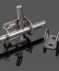 Heavy Duty Stainless Steel Slide Bolt Lock For Exterior Gates And Doors Rust Proof Security Hasp with smooth glide latch mechanism.