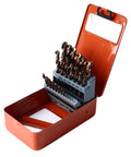 Snag This Killer Cobalt Drill Bit Set 25 Piece High Speed Twist Bits For Hardened Metal Stainless Steel Iron Wood quick chip removal with solid storage case.