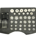 Rock Solid AZAXCQ General Motorcycle Valve Seat Reamer Tool 17-34mm Hard Alloy Wheel Repair Kit with cutters in case
