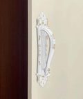 Sliding Barn Door Handle 9.4 Inch Vintage Gate Door Pull White Zinc Alloy Rust Resistant Sturdy Hardware for Interior Doors
