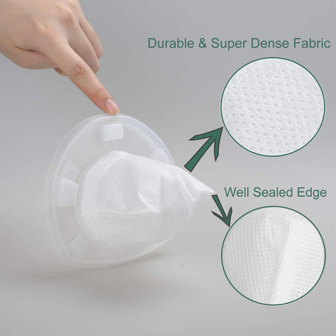 Hand placing filter from 10 Pack Replacement Vacuum Filter Set For VF110 Hand Vac And CHV Series Models Keeps Your Home Clean