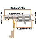 Dimensions of Beefy 4mm Planetary All Metal Gearbox Stepper Motor With Screw Slider For Precision Motion 2 Phase 4 Wire Drive