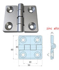 60 X 50Mm Switch Control Distribution Box Door Hinge for Electric Cabinets and Power Networks, zinc alloy heavy-duty metal accessory