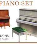 Dope One To Thirty Five Scale Piano Set Plastic Model Kit 35626 Detailed Piano Props For Dioramas For Builders And Collectors Various Colors Ukraine Origin Ages 14 And Up featuring two detailed pianos with benches.