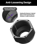 Close-up of anti-loosening internal locking tabs on Ten Pack Nylon Cable Glands One Quarter Inch NPT Waterproof IP68 Cord Connectors