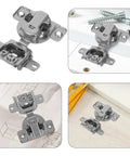 Hidden Cabinet Door Hinges for Electrical Cabinets in cold rolled steel showing concealed design and soft close mechanism