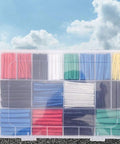 Dope 670 Piece Mixed Color Heat Shrink Cable Sleeve Kit For Wire Identification Garage Workshop Auto Mechanic Projects And Electrical Repairs With Flame Retardant Durable Pe Material You Gotta Get, assorted tubes in storage case