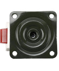 Tough As Nails Leveling Casters 4 Pack With Slick Poly Wheels And Thick Nbr Rubber Pads Rock Solid Plate Mounted Base heavy-duty caster plate with round swivel socket