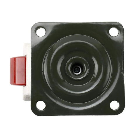 Tough As Nails Leveling Casters 4 Pack With Slick Poly Wheels And Thick Nbr Rubber Pads Rock Solid Plate Mounted Base heavy-duty caster plate with round swivel socket