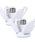 2 Pack LED Garage Light Bulbs 35W 150W Equivalent, E26 Base Daylight 6500K, Deformable 360 Degree Panels For Workbench