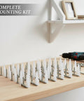 Heavy Duty M10 Nylon Drywall Anchors With Screws Pack on table for secure hollow wall mounting, no studs, easy install