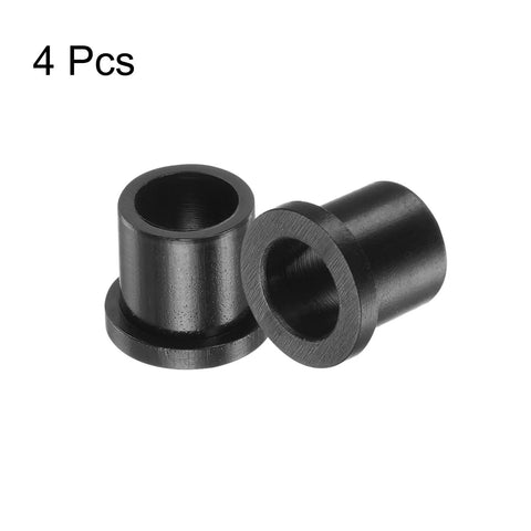 Flanged Nylon Sleeve Bearings 9.6mm Bore 12.7mm OD 13.4mm Length Self Lubricating Black Bushings Built For Tough Jobs