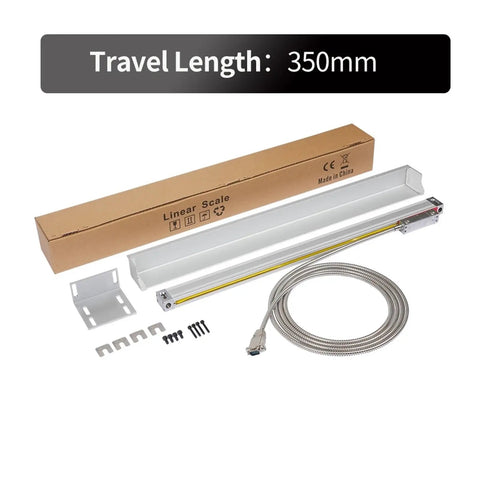 Linear Encoder 0.5 Micron, 1 Micron, 5 Micron, 5V 80mA Power Supply, TTL Square Wave Output, CNC Machine Tool, 350mm Travel