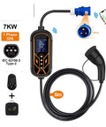 Road Tripping Made Simple With This Portable Type 2 Electric Car Charger showcasing a 5M cable, 32A, smart app control.