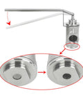 Stainless Steel Dripless Honey Bottling Valve With 1 Inch NPT Thread Beekeeping Bottling Equipment close-up of valve details