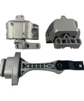 Upgrade Your Daily Driver With This Heavy Duty 3 Piece Engine And Transmission Mount Set Perfect Drop In Fitment For 1999 To 2006 Volkswagen Beetle Golf And Jetta 1 8 Liter 2 0 Liter Models Eliminates Nasty Vibes - includes engine and transmission mounts in silver metal.