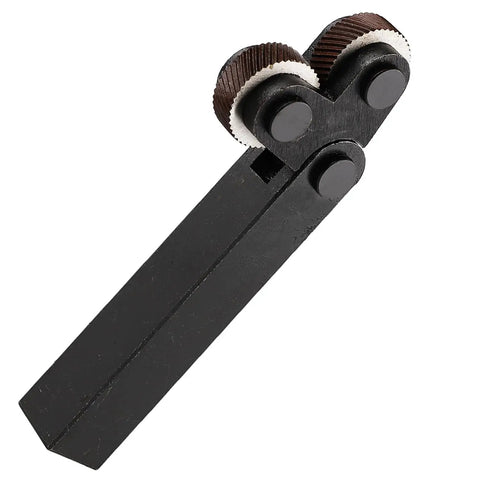 Diagonal Dual Wheel Knurling Tool Set With Interchangeable Wheels For 0.5mm, 1mm, And 2mm Knurling, The Go To Kit For Knobs And External Metal Texturing