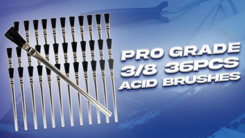 Boar Hair Acid Flux Brushes Set 36 Count Three Eighths Inch Do It All For Glue Acid Flux Oil Paste Soldering Greasing Primer