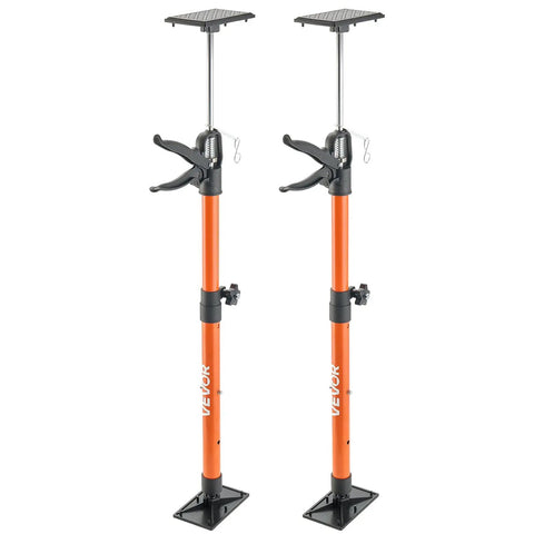 Sturdy Telescopic Support Pole For Cabinets, 2-Pack Steel Third Hand Tool Adjustable Quick Support Rod 154 Lbs Capacity for drywall.