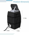 All Weather Spa Heater Protective Cover With Control Panel Guard, Waterproof Oxford Cloth, dimensions labeled