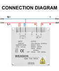 Connection diagram for Dope Programmable Timer Switch For 12V DC And 120V AC, 16 Amp, 28 On And 28 Off Per Day, 1 Minute To 168 Hour Range, 15 Daily And Weekly Schedules, Perfect For Lights, Pumps, Home Automation, And Garage Projects.