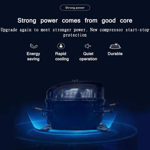 Compressor of the Countertop Ice Maker Machine Freezing Bullet Ice In Six Minutes Flat With One Touch Ease No Plumbing Required.