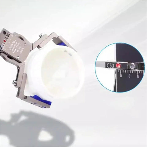 High Precision Pneumatic Fixture Cylinder With Four Claw Clamps And Sensor Switch Mechanical Arm Gripper Finger Cylinder For Automated Assembly Water Spout Clip Compatible With AHVG75