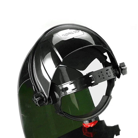 Black Auto Darkening Welding Helmet With Shade 9 For Argon Arc And Gas Shielded Welding, UV Protective Face Shield