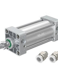 Heavy Duty Aluminum Pneumatic Cylinder For Industrial Automation With Magnetic Double Acting Action, 2 Inch Bore And 4 Inch Stroke, PT1/4 Port, SC50X100