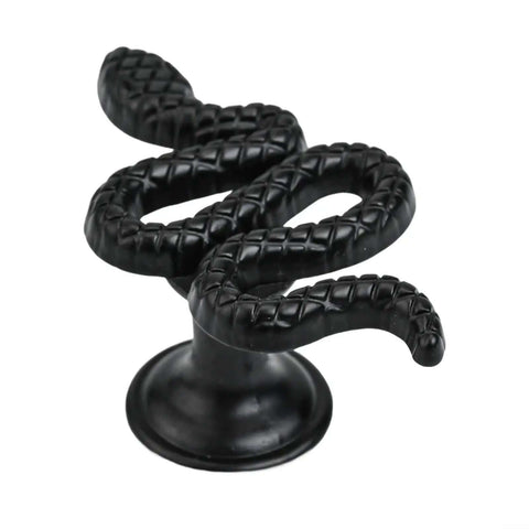 Snake Shaped Drawer Pulls Zinc Alloy Dresser Handles With Animal Theme Cabinet Knobs For Furniture Hardware Vintage Bronze Black Finish