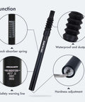 Image showing Beefed Up Suspension Seatpost For Bike With 40mm Travel And Adjustable Rebound, highlighting spring and adjustments.