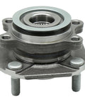 Front view of Front Wheel Bearing And Hub Assembly For Nissan Sentra 2007 2008 2009 2010 2011 2012 2.0L 4 Lug With ABS Premium Replacement Part