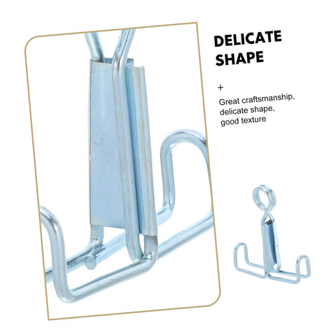 Close-up of a metal clamp from the 25 Piece Laboratory Rubber Tube Clamps For Flow Control With Spring Loaded Latex Hose Water Stop Clips