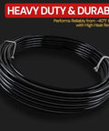 Five Eighth Inch Black DOT Approved Air Brake Tubing, SAE J844 Nylon Pneumatic Air Line Hose For Truck Trailer Systems, Fifty