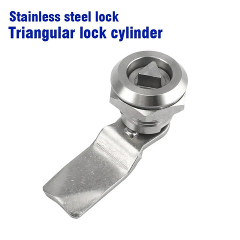 Stainless Steel Cam Lock 304 Cabinet Lock For Secure Storage Solutions Rustproof Waterproof Non Key Retaining With Reversible Stop Cam