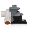 Side view of Replacement Water Drain Pump for Top Load Washer 137240800 Ready for DIY Fix, showcasing its components and design.