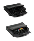 Cable organizer case with mixed cables, 50 Pack Reusable Cable Ties For Quick Cord Organization Heavy Duty Wire Straps And Cable Organizers 7 Inch Length Black