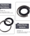 5 Pack Impact Wrench Retaining Ring Kit with O Ring And Socket Retainer Clips focusing on durable iron retaining ring and rubber O-ring