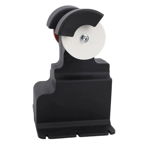 Omquot Cordless Mini Bench Grinder With Powerful Brushless Motor For Polishing And Sharpening Metals, black and white grinding wheel.